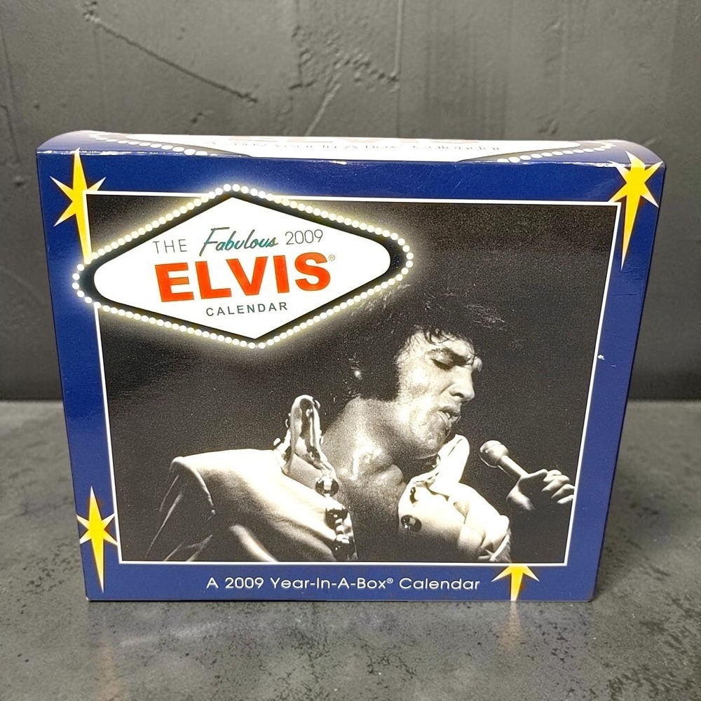 Elvis Presley 2009 Year-In-A-Box Daily Desk Calendar Mead Vintage Collector Item